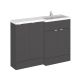1200mm Right Hand Combination - Hudson Reed CBI912 Gloss Grey