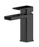 Mono Basin Mixer With Push Button Waste - Nuie WIN405 Matt Black, Black colour ,image 1