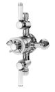Triple exposed valve - Nuie SELTR02E Chrome, Chrome colour ,image 1
