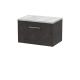 600mm Wall Hung 1 Drawer Vanity & Worktop - Hudson Reed JNU2622LBG Brown, Brown colour ,image 1