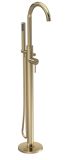 Tec Floor Standing Bath Shower Mixer - Hudson Reed PN821 Brushed Brass