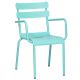 Anzio 855 x 590 Metal Arm Chair - Blue