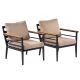 Premium Livorno Teak Wood/Metal Modular Single Alu Sofa - 2 in a box