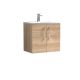 600mm Wall Hung 2-Door Vanity & Basin 4 - Nuie ARN3023G Oak, Oak colour ,image 1