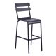 Anzio 1040 x 440 Metal Bar chair - Black