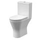 Comfort Height Rimless Pan, Cistern & Seat - Nuie NCG391 White, White colour ,image 1