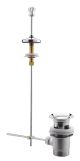 Pull Up Waste - Hudson Reed E313 Chrome/White, Chrome colour ,image 1
