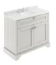1000mm Cabinet & Marble Top (3TH) - Hudson Reed LOF480 Timeless Sand, Grey colour ,image 1