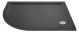 Offset Quadrant Shower Tray LH 1000 x 900mm - Hudson Reed TR71110 Grey Slate, Grey colour ,image 1