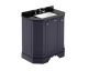 750mm 3-Door Angled Unit & Marble Top 3TH - Hudson Reed LOF315 Twilight Blue, Blue colour ,image 1