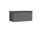 800mm Wall Hung 1 Drawer Vanity & Laminate Top - Nuie ARN525LSB Grey, Grey colour ,image 1