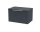 600mm Wall Hung Single Drawer Vanity & Worktop - Hudson Reed DFF1494W Black, Black colour ,image 1