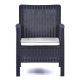 Madrid 800 x 660 Rattan Tub Armchair - Anthracite