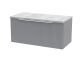 800mm Wall Hung Single Drawer Vanity & Laminate Top - Hudson Reed DFF296LBG Grey, Grey colour ,image 1