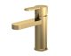 Mono Basin Mixer With Push Button Waste - Nuie ARV805 Brushed Brass, Brass colour ,image 1