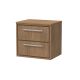 600mm Wall Hung 2-Drawer Vanity with Worktop - Hudson Reed LIL2724W Oak, Oak colour ,image 1