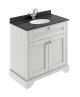 800mm Cabinet & Marble Top (1TH) - Hudson Reed LOF427 Timeless Sand, Grey colour ,image 1