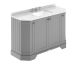 1200mm 4-Door Angled Unit & Marble Top 3TH - Hudson Reed LOF258 Storm Grey, Grey colour ,image 1