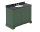 1000mm Cabinet & Marble Top (3TH) - Hudson Reed LOF879 Hunter Green, Green colour ,image 1