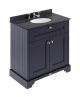 800mm Cabinet & Marble Top (3TH) - Hudson Reed LOF330 Twilight Blue, Blue colour ,image 1