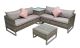 Lucy Corner Sofa Set, Brown colour ,image 1