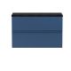 800mm Wall Hung 2-Drawer Vanity Unit & Laminate Worktop - Hudson Reed URB306LSB Satin Blue, Blue colour ,image 1
