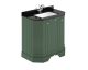 750mm 3-Door Angled Unit & Marble Top 1TH - Hudson Reed LOF818 Hunter Green, Green colour ,image 1