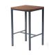 Dorset Metal Bar Table 650 x 650 - White