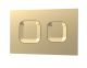 Square Dual Flush Push Button Brass - Hudson Reed XTY009PS8 Brass, Brass colour ,image 1