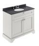 1000mm Cabinet & Marble Top (3TH) - Hudson Reed LOF479 Timeless Sand, Grey colour ,image 1