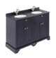 1200mm Cabinet & Double Marble Top (1TH) - Hudson Reed LOF363 Twilight Blue, Blue colour ,image 1