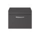 600mm Wall Hung Cabinet With Worktop - Nuie ATH077W Gloss Grey, Grey colour ,image 1