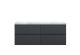 1200mm Wall Hung 4-Drawer Unit & Laminate Worktop - Hudson Reed URB1404LBG2 Black, Black colour ,image 1