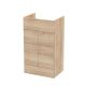 500mm Vanity Unit - Hudson Reed OFF3006 Oak, Oak colour ,image 1