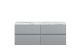 1200mm Wall Hung 4-Drawer Unit & Laminate Worktop - Hudson Reed URB204LCM2 Grey, Grey colour ,image 1
