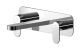 Wall Mounted 3 Tap Hole Basin Mixer With Plate - Nuie BIN350 Chrome, Chrome colour ,image 1