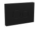 Black Round Plate for Pneumatic Dual Flush - Hudson Reed MDPP02R Black, Black colour ,image 1
