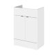 600mm Vanity Unit - Hudson Reed OFF108 Gloss White, White colour ,image 1