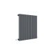Horizontal Single Panel Radiator 600 x 586 - Hudson Reed HLA55 Anthracite, Anthracite colour ,image 1