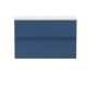 800mm Wall Hung 2-Drawer Vanity Unit & Laminate Worktop - Hudson Reed URB306LSW Satin Blue, Blue colour ,image 1