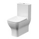 Ava Flush Rimless Pan, Cistern & SC Seat - Nuie NCG451 White, White colour ,image 1