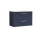 800mm Wall Hung 2-Drawer Vanity & Laminate Worktop - Nuie ARN2926LBG Blue, Blue colour ,image 1