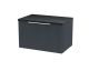 600mm Wall Hung Single Drawer Vanity & Laminate Top - Hudson Reed DFF1494LSB Black, Black colour ,image 1
