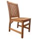 Devon Hardwood Side Chair - Clear Finish Wood 900 x 430