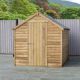 Overlap 8 x 6 Single Door Value Pressure Treated Shed With Windows