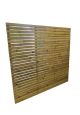 Contemporary Fence Panels 6X6 (Width Ft X Height Ft) By Churnet Valley, Wood colour ,image 1