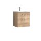 500mm Wall Hung 2-Door Vanity & Basin 2 - Nuie ARN3021B Oak, Oak colour ,image 1