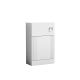 500mm WC Unit - Nuie FLT141 White, White colour ,image 1
