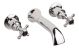 Bath Spout - Hudson Reed BC409HX Chrome, Black/Chrome colour ,image 1