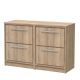 1200mm Floor Standing 4-Drawer Vanity with Worktop - Hudson Reed LIL3033W2 Oak, Oak colour ,image 1